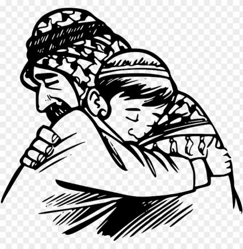 islam - father and son hugging clipart Clear PNG pictures bundle