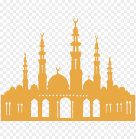 islamic brown shape masjid mosque vector Transparent Background PNG Isolated Character