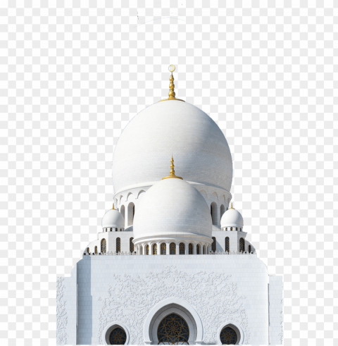 islamic sheikh zayed mosque dome Transparent Background PNG Isolation