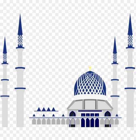 islamic vector masjid icon mosque illustration Transparent background PNG stock