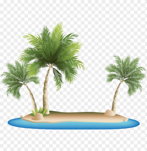 islands tropical resort clip art island sea - beach clipart background Transparent PNG vectors
