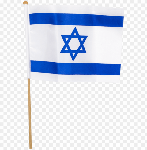 israel flag with wooden stick - israel flag with stick Isolated PNG Graphic with Transparency