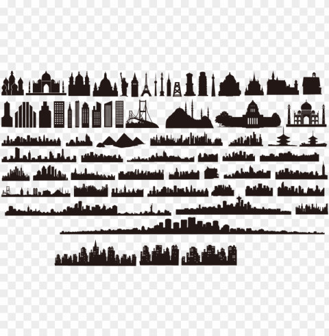istanbul silhouette clip art vector city - skyline istanbul PNG with Clear Isolation on Transparent Background