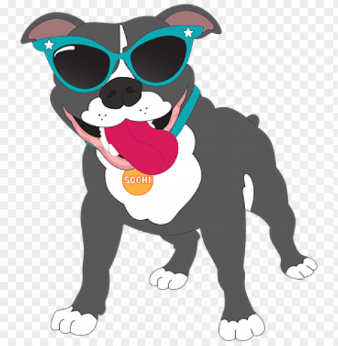 it bull clipart happy - pitbull cartoon PNG images with no background necessary