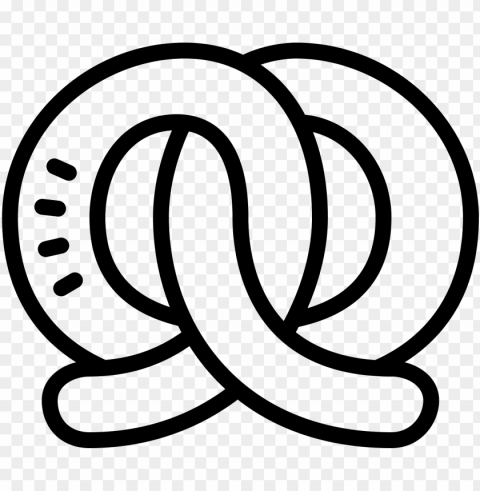 it is an icon of a pretzel - icon PNG photo