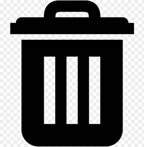 it is worthless discarded material or objects - trash bin Transparent Background Isolated PNG Icon