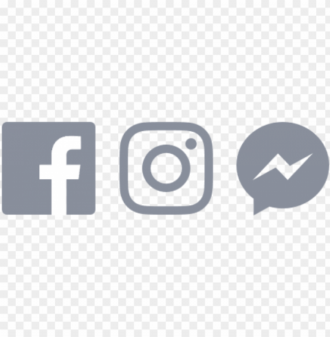 it should be used at equal size to neighboring icons - fb twitter instagram logo PNG Image with Isolated Graphic Element