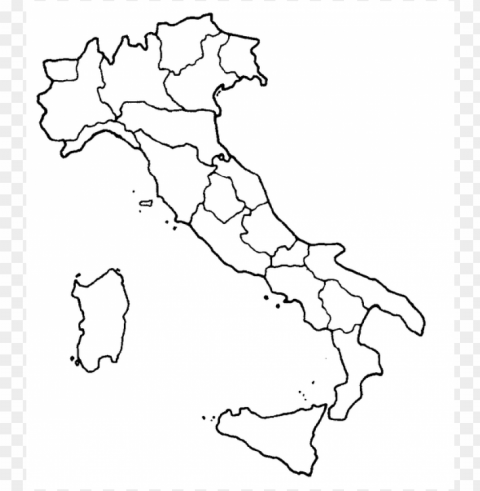 italia cartina Transparent PNG Object Isolation