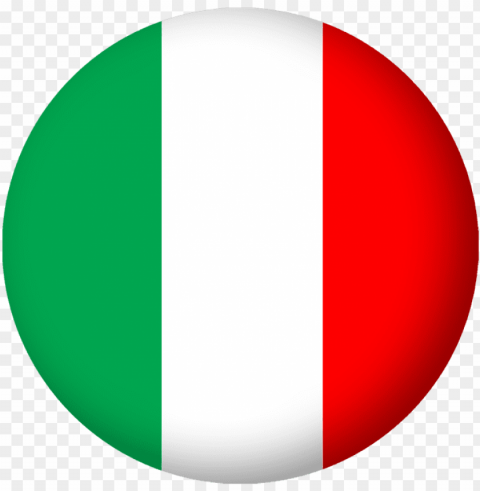italian flag - italy flag circle Alpha channel transparent PNG