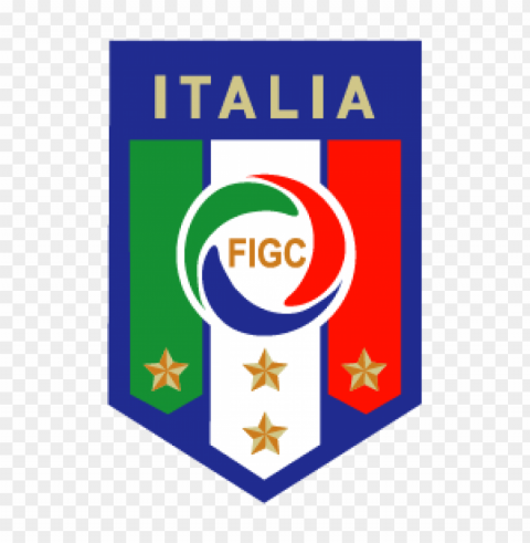 italy national football team logo vector free PNG with Isolated Object and Transparency