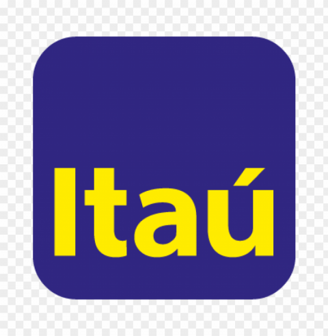 itau new vector logo free Clear Background PNG Isolated Design Element