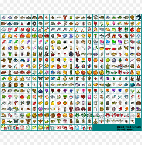 item icons - animal crossing sprite sheet Transparent PNG illustrations