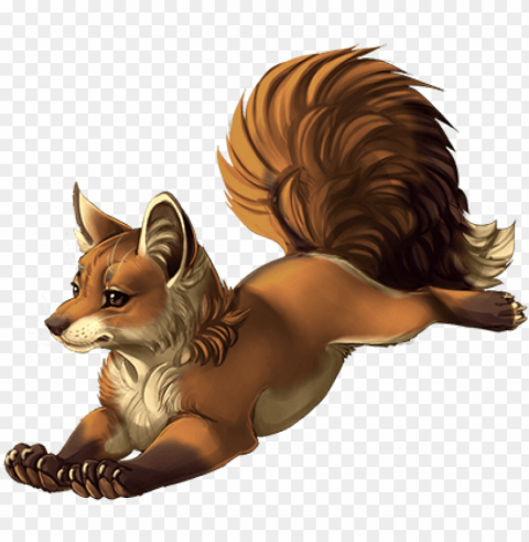 item red fox cub - fox and lynx cubs Isolated Character with Transparent Background PNG