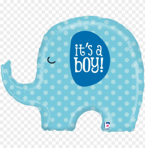 it's a boy new baby balloon balloons decorations 32 - girl baby shower elephant Transparent PNG Artwork with Isolated Subject
