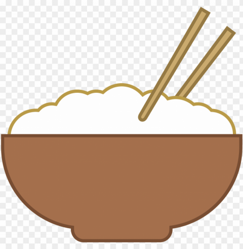 it's a logo of rice bowl reduced to an image of a - bowl of rice vector PNG graphics with clear alpha channel broad selection