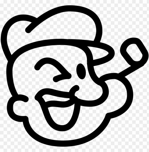 it's an icon for the famous cartoon character popeye - icon popeye Transparent Cutout PNG Graphic Isolation