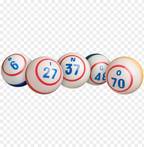 Its Bingo Time - Bingo Balls Isolated Item On Clear Background PNG