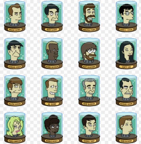 it's just like the heads in - futurama heads in jar PNG images free