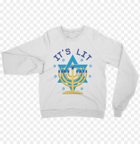 it's lit classic adult unisex sweatshirt PNG transparent vectors