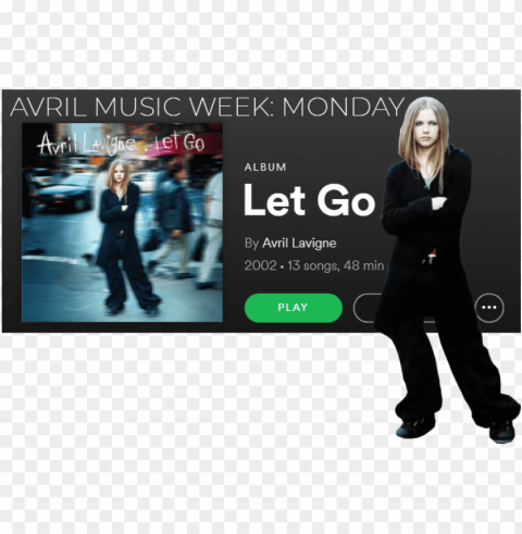 it's monday everyone and the avril lavigne music week - avril lavigne let go Transparent PNG Isolated Illustrative Element