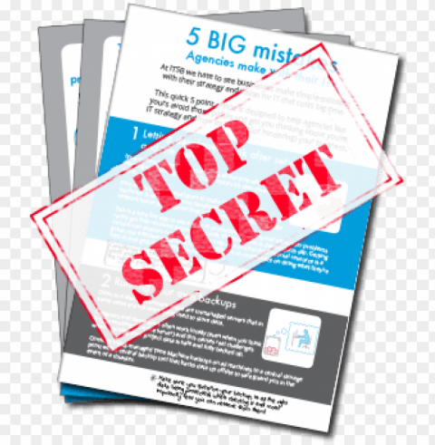 itsb top secret 5 big mistakes - top secret PNG transparent photos vast variety