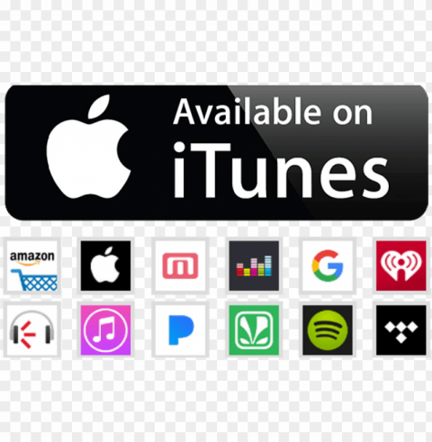 itunes logo and more - listen on apple music Free PNG images with alpha transparency