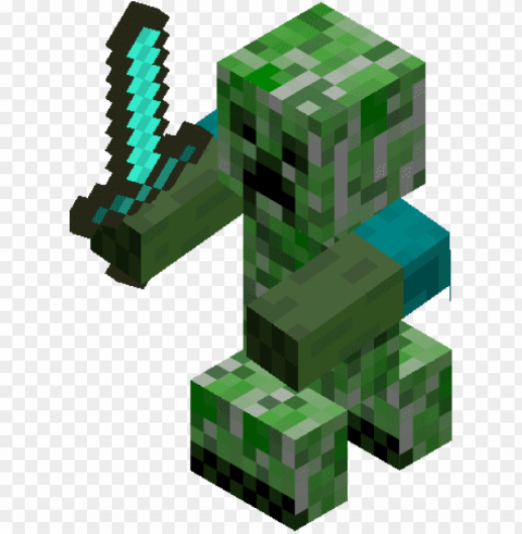 ive friendly creepers hugs - minecraft creeper with arms Isolated Subject with Transparent PNG