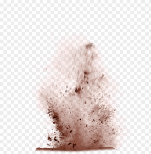 ixel brown simple explosion - dirt Isolated Object on Clear Background PNG