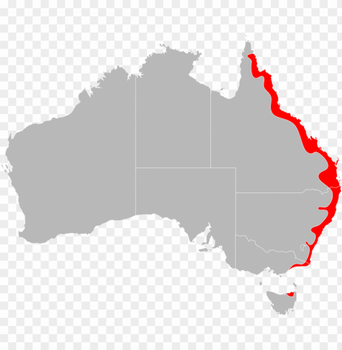 ixodes holocyclus range map - no australia HighQuality Transparent PNG Isolated Graphic Design