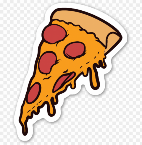izza slice sticker - slice of pizza cartoo PNG Graphic with Isolated Clarity