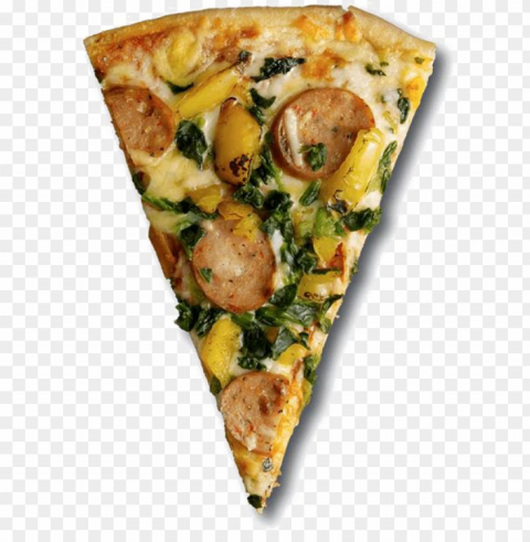 pizza slice top view PNG files with transparent backdrop