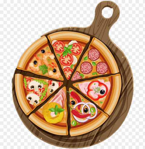 izza slices clipart - pizza illustrator PNG with cutout background