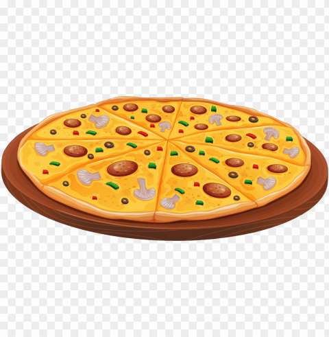izza with mushrooms clipart - pizza clipart PNG no watermark
