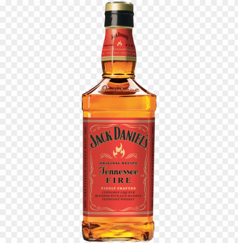 jack daniel's tennessee fire 1l - jack daniels tennessee fire bottle Transparent PNG Isolated Element
