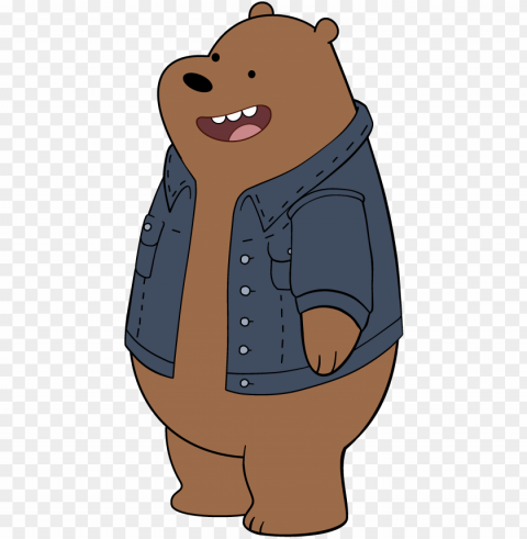jacket - jacket - we bare bears grizz jacket PNG images without watermarks