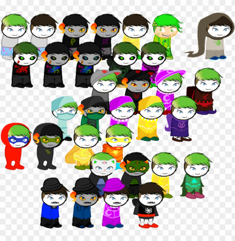 jacksepticeye & egos homestuck sprites - ms paint adventures PNG images for banners PNG transparent with Clear Background ID 64f11646