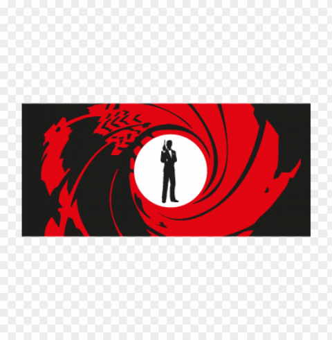 james bond 007 eps vector logo free PNG transparency