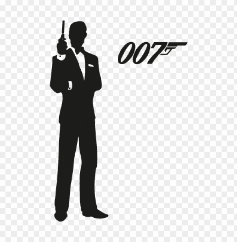james bond 007 vector logo download PNG with no background for free
