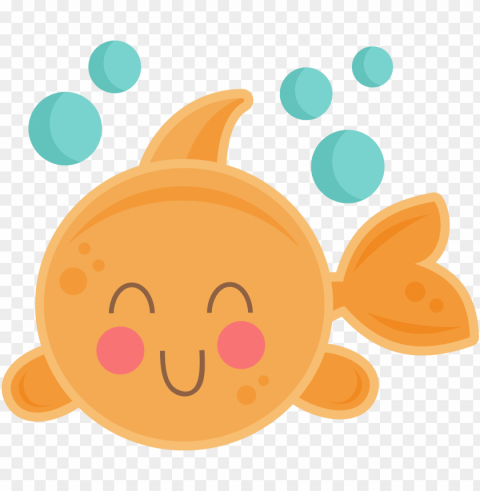 janis here from pause dream enjoy - free cute fish clipart Clean Background Isolated PNG Graphic