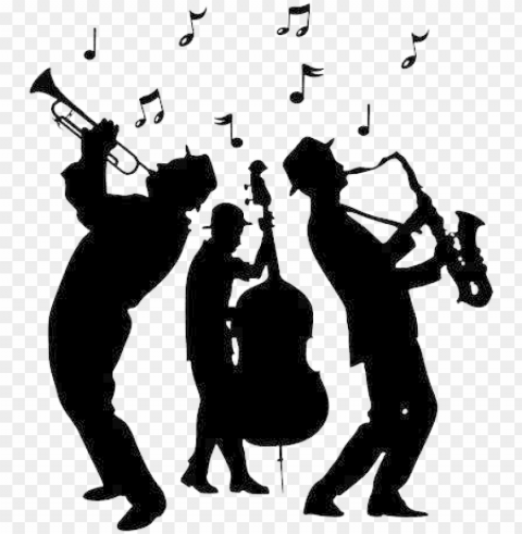 jazz band silhouette png - jazz band silhouette Alpha channel PNGs