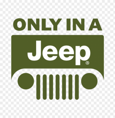 jeep only in a vector logo free PNG transparent images for printing