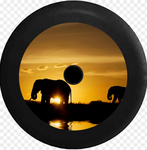 jeep wrangler jl backup camera silhouette elephants Transparent graphics PNG