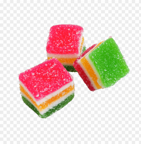 jelly candies food no Transparent Background Isolation in PNG Image