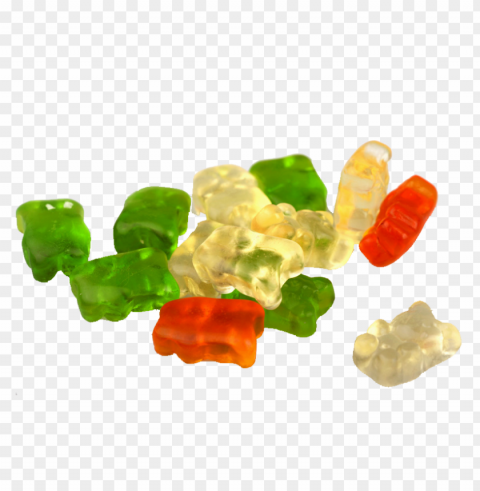 jelly candies food wihout PNG Isolated Object on Clear Background