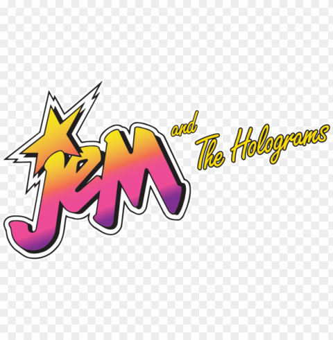 jem and the holograms logo - jem and the holograms comic logo PNG images for merchandise