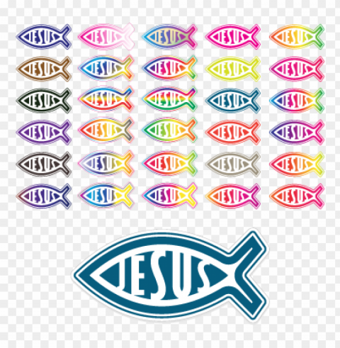 jesus fish symbol vector PNG Image Isolated with Transparent Detail