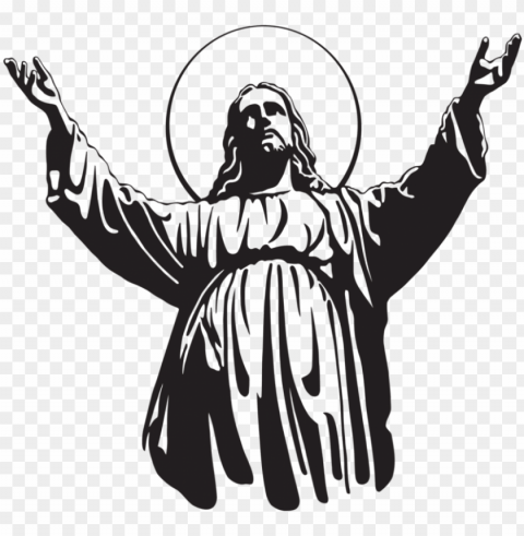 jesus silhouette - sticker jesus PNG images with transparent layering