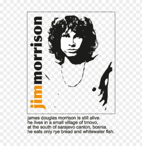 jim morrison the doors vector logo PNG with transparent background for free
