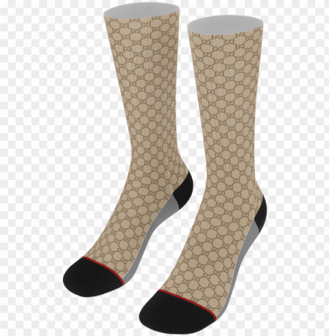 jm gucci socks - sock Isolated Item with Transparent Background PNG