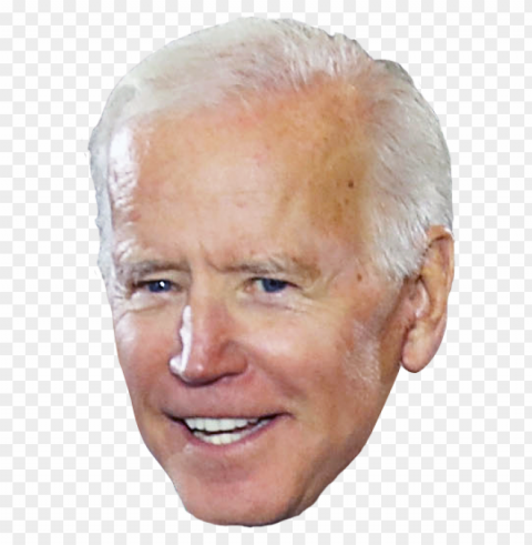 Joe Biden face PNG clip art transparent background